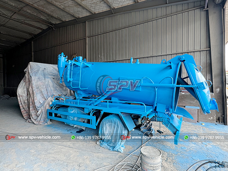 ISUZU 4,000L Waste Water Suction Truck- Painting